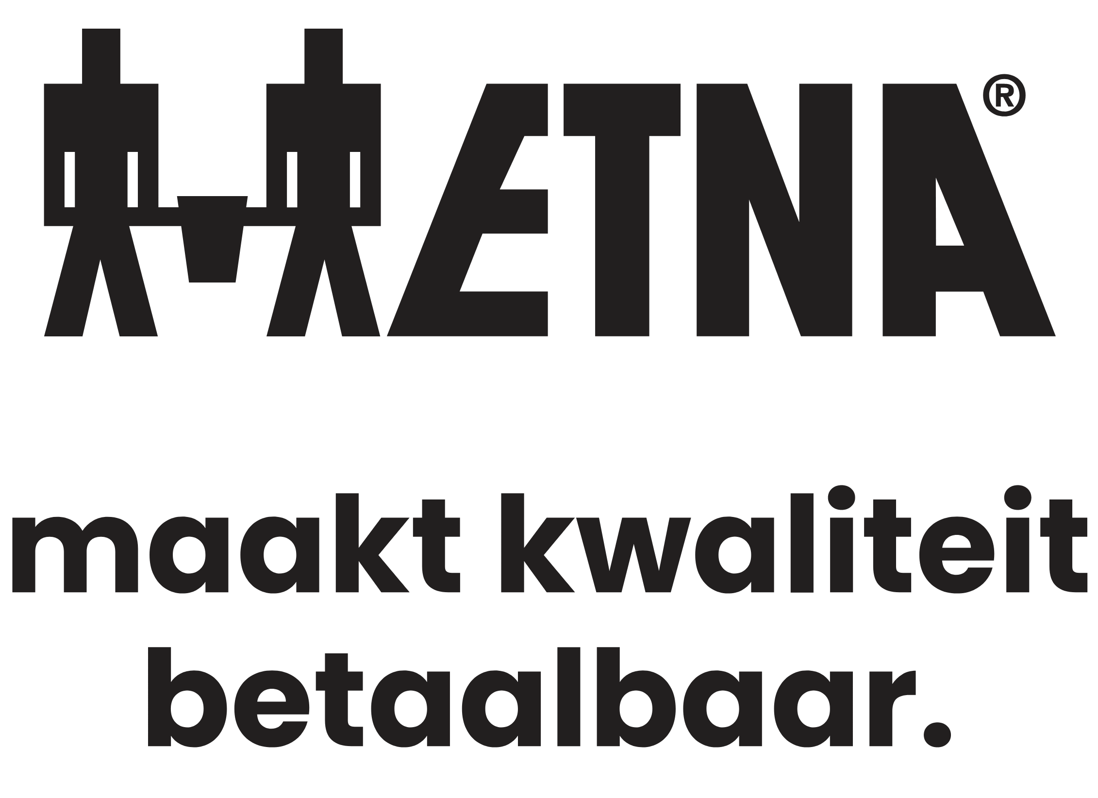 LOGO ETNA 2022-MAAKT KWALITEIT BETAALBAAR ETNA maakt kwaliteit betaalbaar.