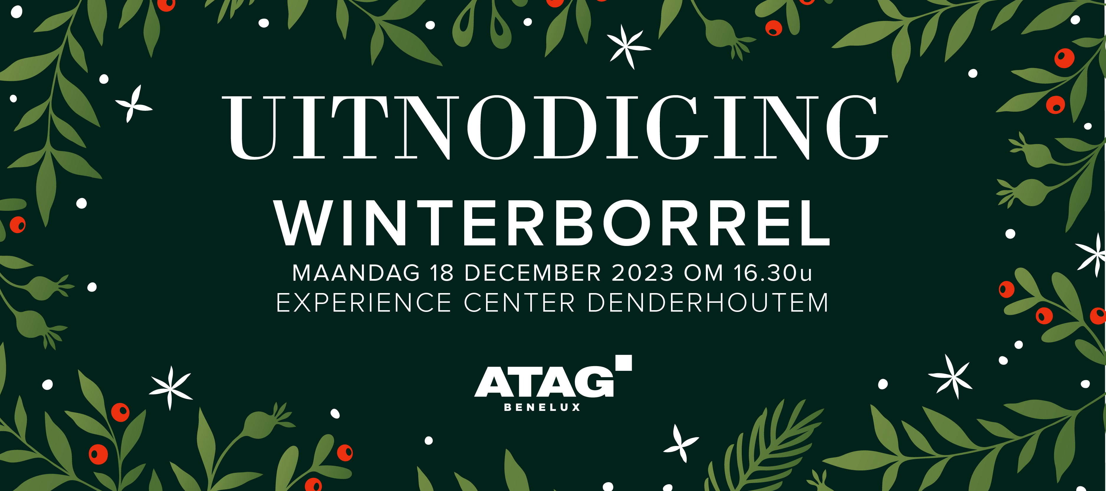 Uitnodiging: ATAG winterborrel op 18 december 2023