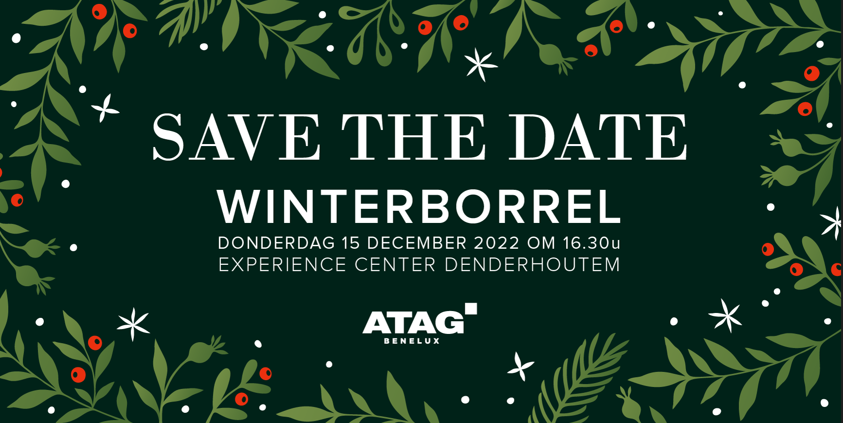 Uitnodiging: ATAG winterborrel op 9 december 2022